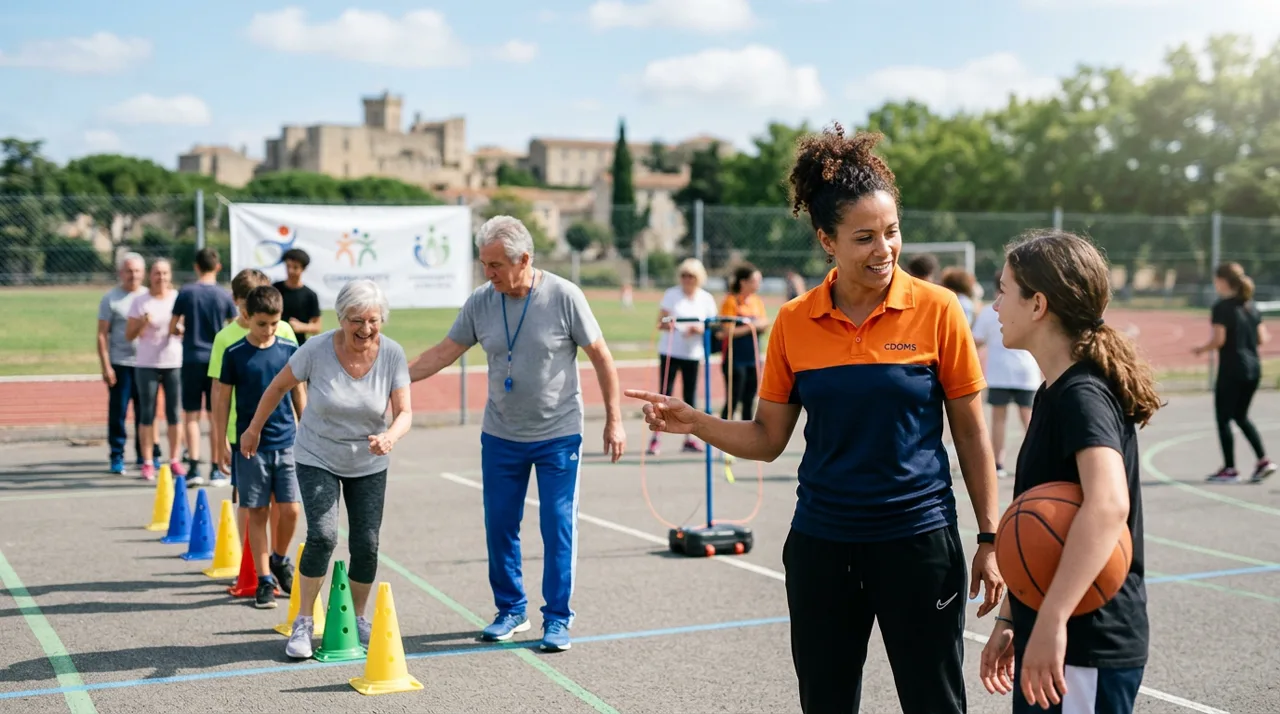 Atelier de coordination sportive et animation de terrain par le CDOMS